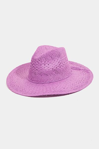 Straw Braided Lavender Sun Hat