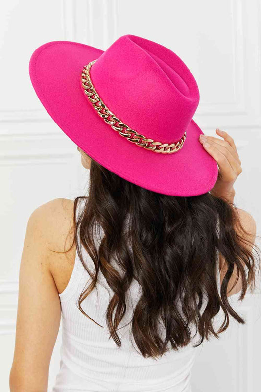 Keep Your Promise Fedora Hat in Hot Pink